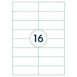 rillprint Étiquettes autocollantes 105x37 mm 500 feuilles Blanc