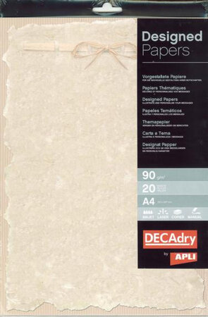 Papier Themat Parch.Mod 90G.20 Feuilles A4