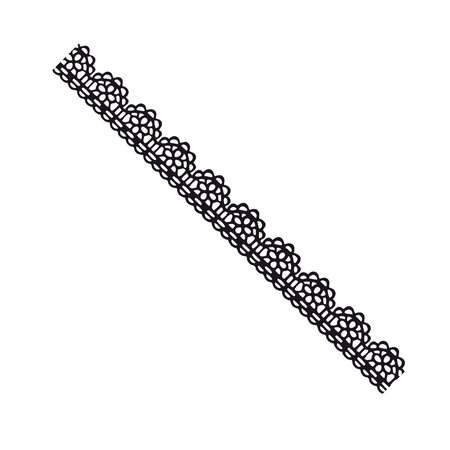 Ruban adhésif fantaisie 1 5 cm x 1 m dentelles noir