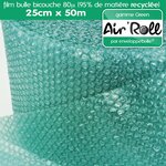 1 rouleau de film bulle d'air recycle largeur 40 cm x longueur 5 mètres - gamme air'roll green de la marque enveloppebulle