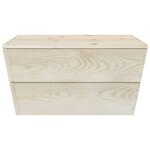 vidaXL Salon de jardin palette 5 Pièces  Bois d'épicéa imprégné