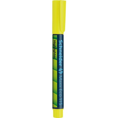 Surligneur Rechargeable Maxx Eco 115 Pte Biseau 1-5 mm Jaune SCHNEIDER