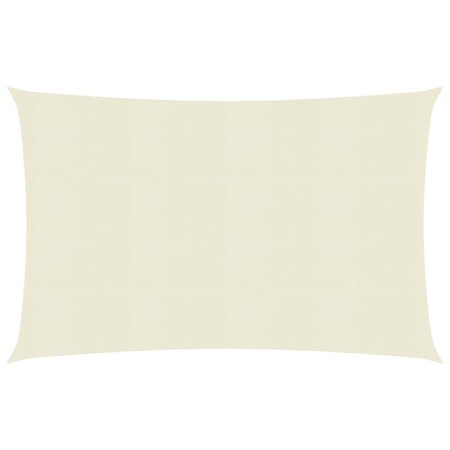 vidaXL Voile d'ombrage 160 g/m² Crème 2x3 5 m PEHD