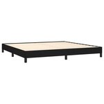 vidaXL Cadre de Lit Noir 200x200 cm Tissu