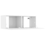 vidaXL Meubles TV 4 Pièces Blanc brillant 80x30x30 cm Bois d'ingénierie