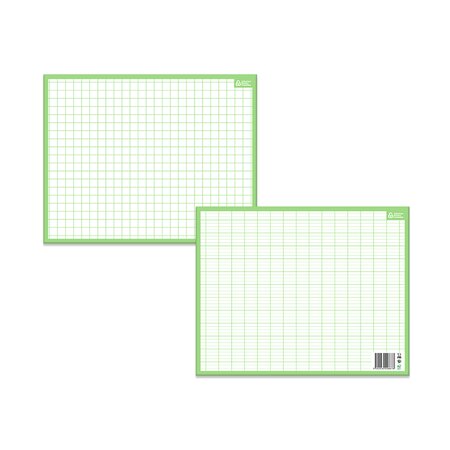 Ardoise effaçable a sec quadrillage/seyes 26 5 x 21cm