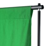 vidaXL Toile de fond Coton Vert 500 x 300 cm Incrustation