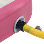 vidaXL Tapis gonflable de gymnastique avec pompe 60x100x10 cm PVC Rose