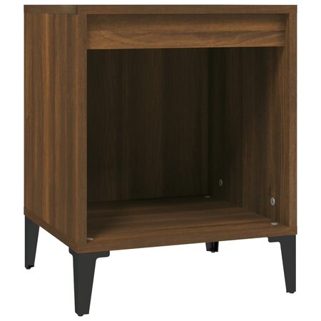 vidaXL Table de chevet Chêne marron 40x35x50 cm