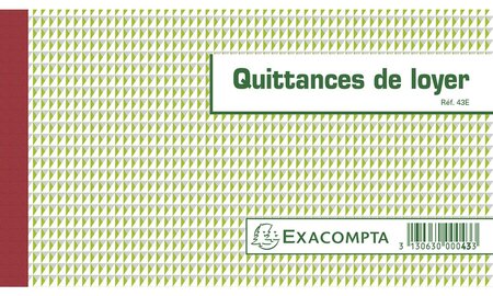 Manifold 'Quittances de loyer', 125 x 210 mm EXACOMPTA