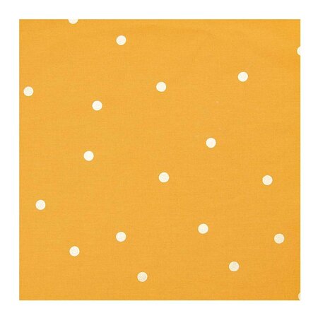 Toile moutarde points dorés 140 x 50 cm