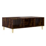 vidaXL Table basse Chêne fumé 103 5x60x35 cm Aggloméré