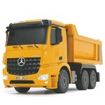 Jamara camion à benne télécommandé mercedes-benz arocs 1:26 jaune