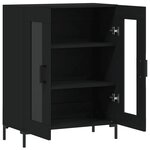 vidaXL Buffet noir 69 5x34x90 cm bois d'ingénierie