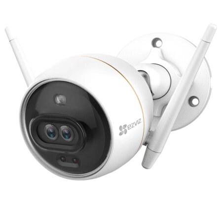 Ezviz caméra wi-fi d'extérieur c3x blanc