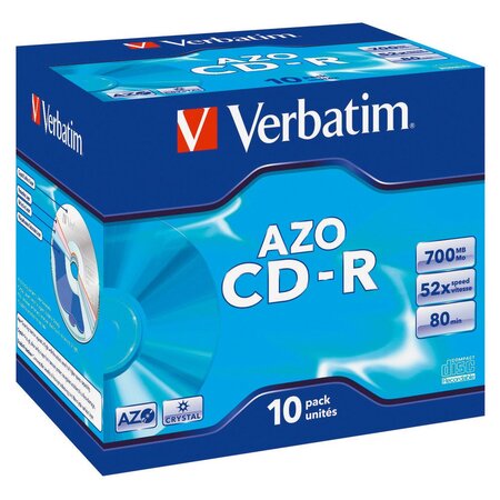 CD-R - 700MB - 52X - Boitiier standard  - Boîte de 10