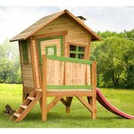 Axi maison pour enfants avec toboggan robin bois