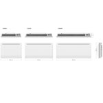 Radiateur électrique à inertie céramique roswell blanc céramique 1500w