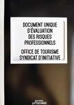 Document unique d'évaluation des risques professionnels métier (pré-rempli) : office de tourisme - syndicat d'initiative uttscheid