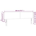 vidaXL Têtes de lit 2 Pièces Vert 100x5x78/88 cm Tissu