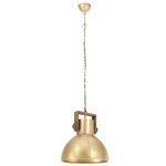 vidaXL Lampe suspendue industrielle 25 W Laiton Rond 40 cm E27