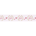 Washi tape love  rosé  30mm  rouleau 15m