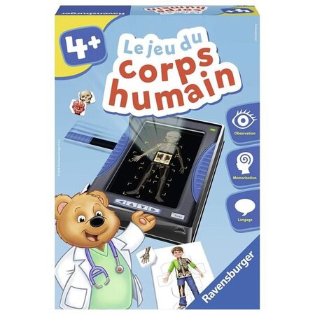 Le jeu du corps humain - jeu éducatif - découverte du corps humain - ravensburger - des 4 ans