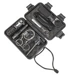 HI Kit de survie avec 10 Pièces Noir