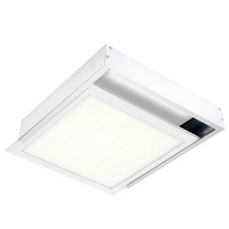 Kit en saillie blanc pour panneau led 30x30 slim - blanc - silamp