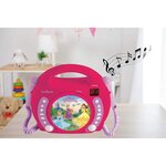 DISNEY PRINCESSES Lecteur CD karaoké enfant avec 2 microphones LEXIBOOK