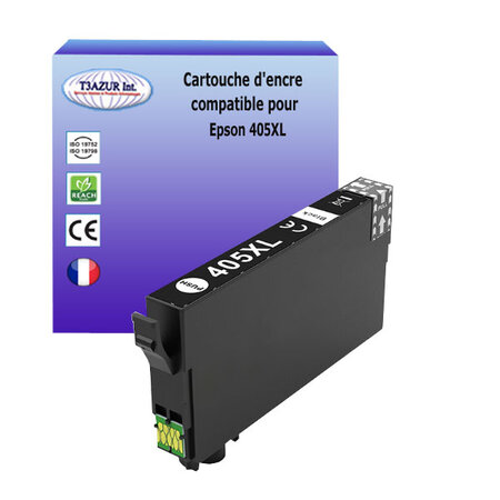 Cartouche compatible avec epson 405xl noire pour epson  workforce pro wf-4825dwf  wf-4830dtwf