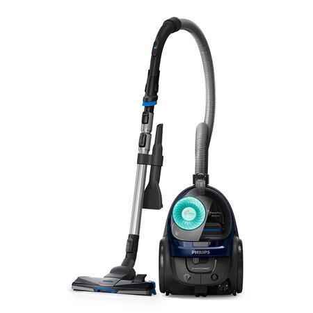 Philips powerpro active aspirateur sans sac bleu louros 750w fc9556/09
