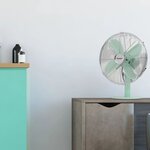 Bestron ventilateur de bureau rétro dft35m 35 cm 35w vert menthe