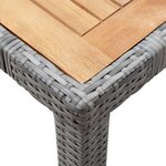 vidaXL Salon de jardin 5 Pièces avec coussins Résine tressée Gris