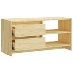 vidaXL Meuble TV 80x31x39 cm Bois de pin massif