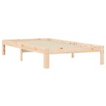 vidaXL Cadre de lit 90x200 cm bois de pin massif