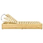 vidaXL Chaise longue double et coussins bleu Pin imprégné