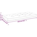 vidaXL Coussins de palette 2 Pièces gris tissu