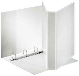 classeur 4 anneaux 30 mm personnalisable 3 poches Dos de 50 mm Blanc ESSELTE