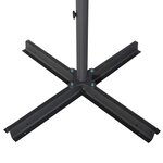 vidaXL Parasol d'extérieur avec mât en aluminium 500 cm Bleu azuré