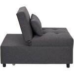 Fauteuil convertible en tissu malmo