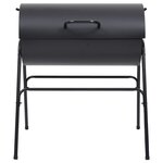 vidaXL Gril à baril avec 2 grilles de cuisson Noir 80x95x90 cm Acier