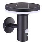 Applique murale solaire de jardin thy wall noir acier d16xh17cm