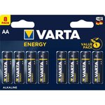 Varta pack de 8 piles alcalines energy aa (lr06) 1 5v