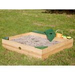Bac à sable en bois avec rangements et bâche amy