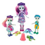 Enchantimals - famille tortue et accessoires - poupée