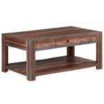 vidaXL Table basse Bois massif Vintage 88 x 50 x 38 cm