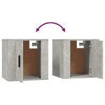 vidaXL Ensemble de meubles TV 6 Pièces Gris béton Bois d'ingénierie