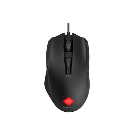 Hp vector essential - souris - pour droitiers - 6 boutons - filaire - usb 2.0 - noir