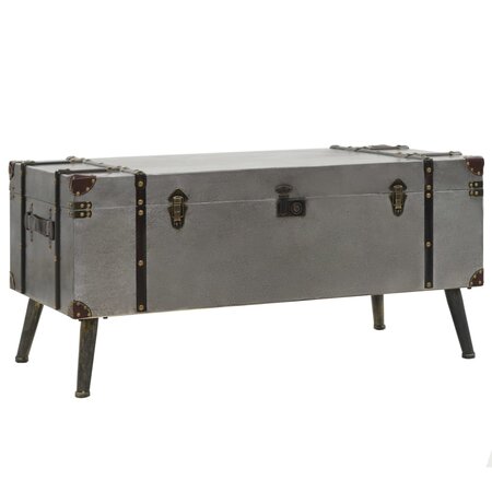 vidaXL Table basse MDF et aluminium 102 x 51 x 47 5 cm